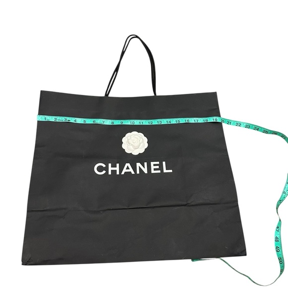 Chanel Black & White Giant Shopping Bag with Camelia - 19.75" x 17.75" x 9.5" - Picture 11 of 16
